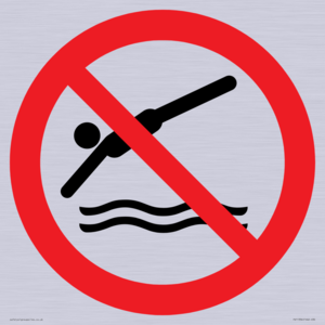 Prohibition: No diving